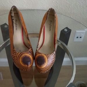 Used Customized Handmade Africanprint Style shoes